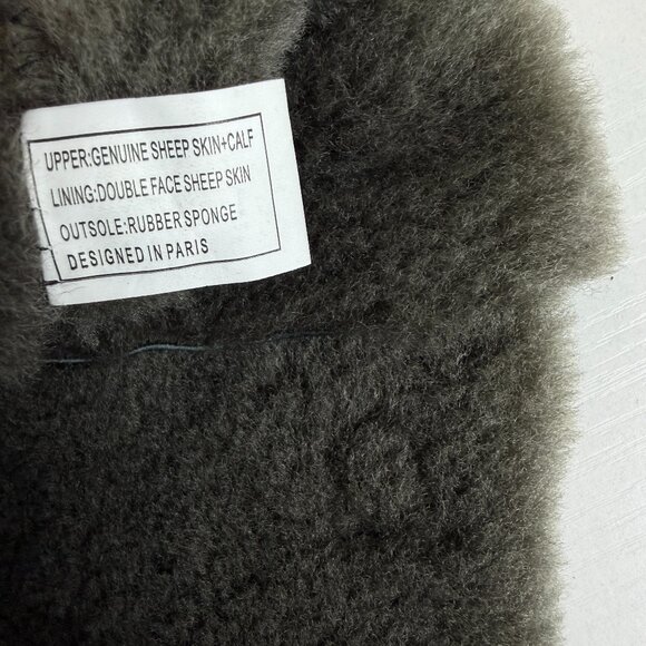 Like New ASH Yuka Sheep Skin+ Calf Over The Knee Wedge Boots Shearling - Picture 12 of 16